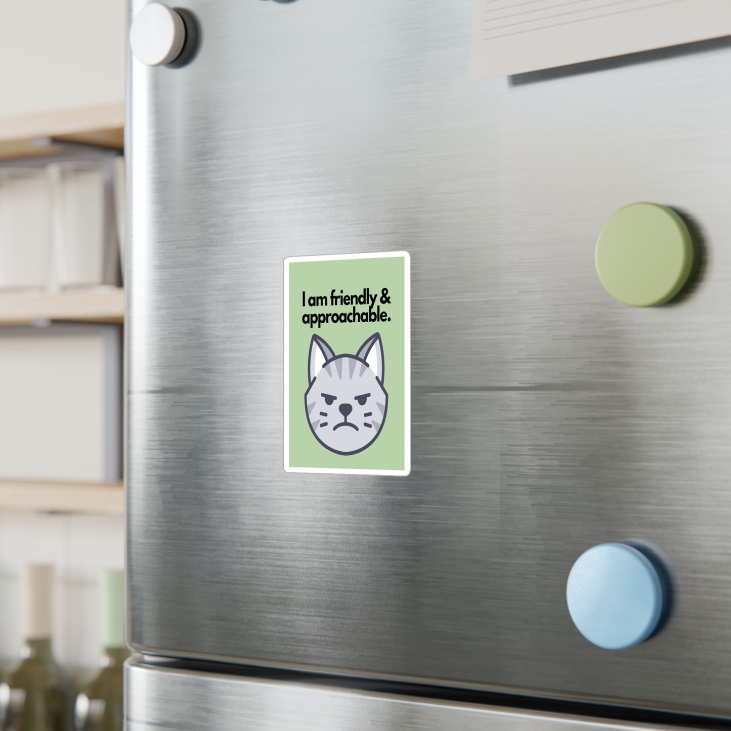 Resting Cat Face Sticker