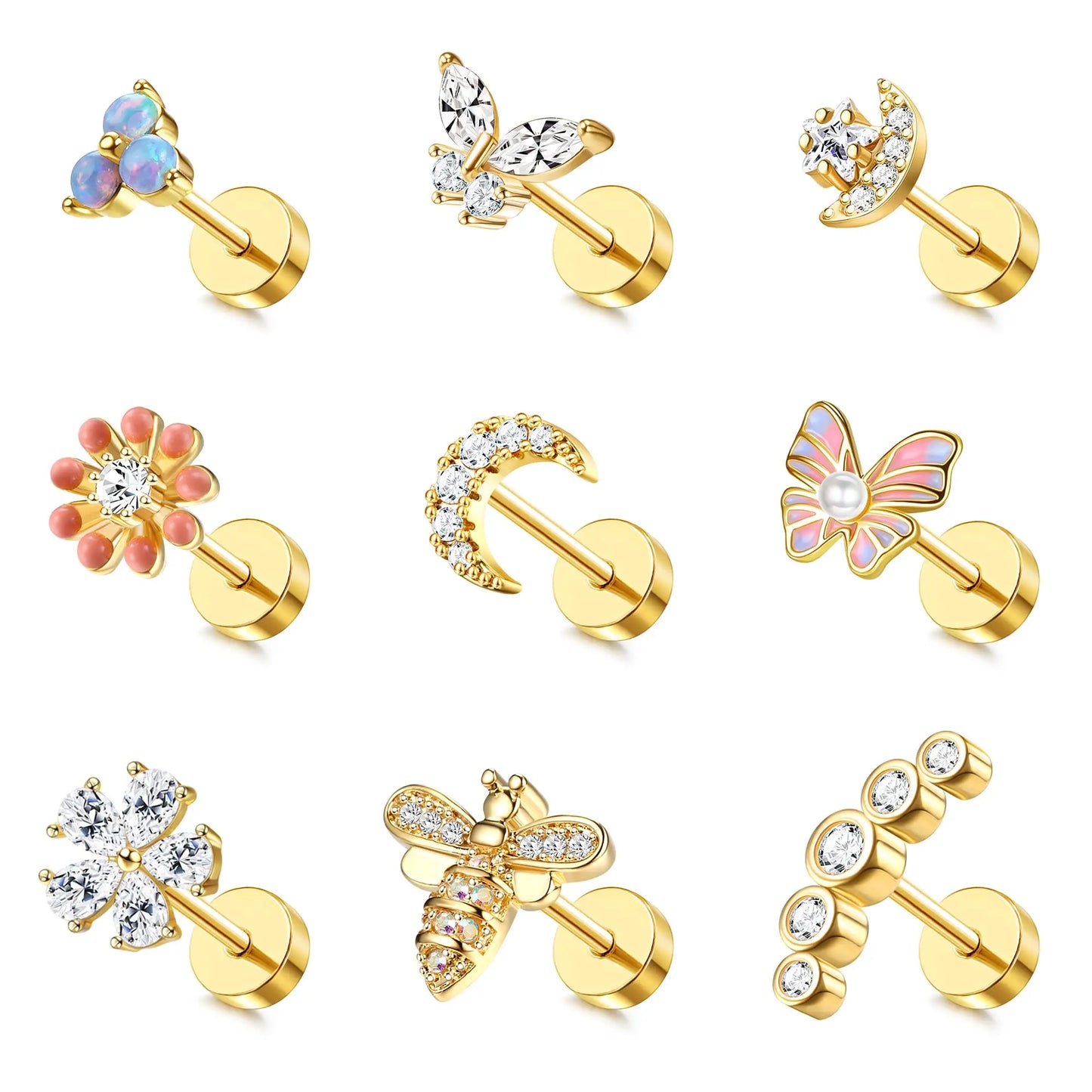 Stud Flat Back Earring