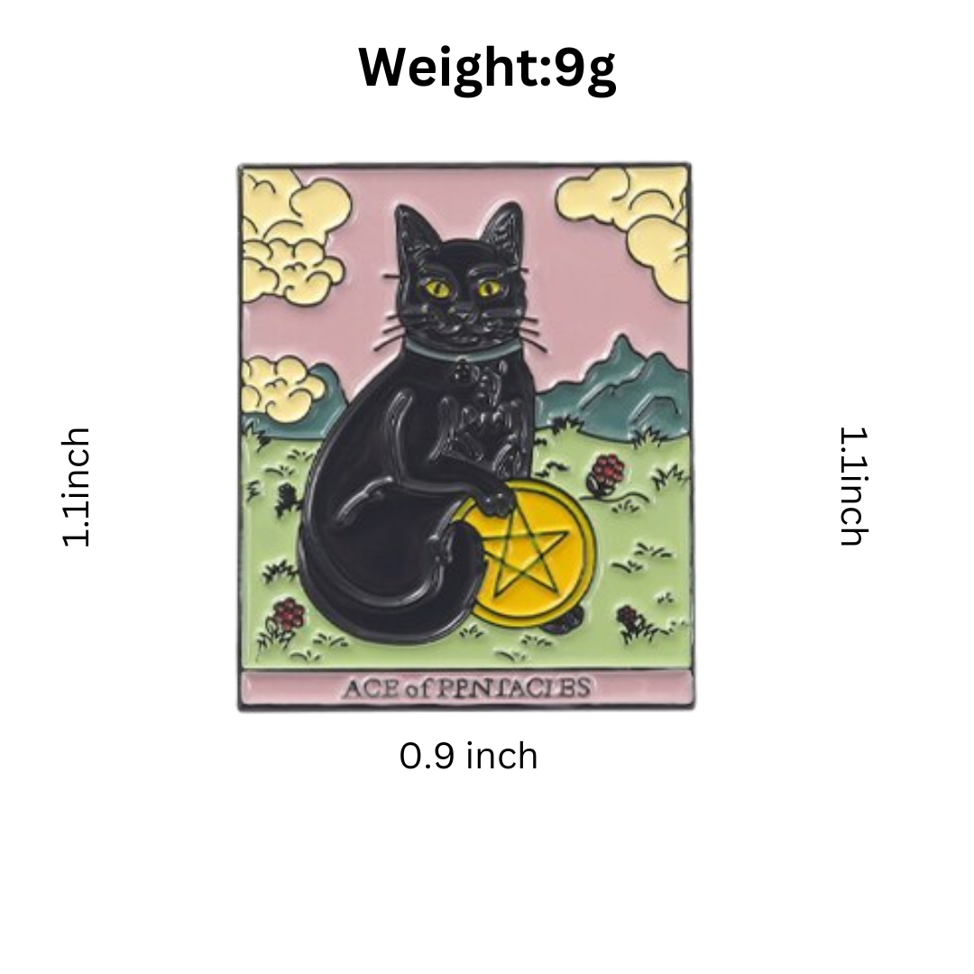 Tarot Cat Enamel Pins