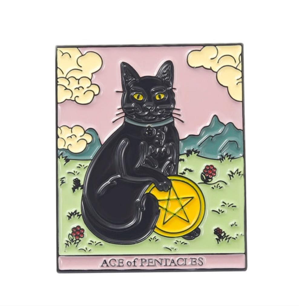 Tarot Cat Enamel Pins