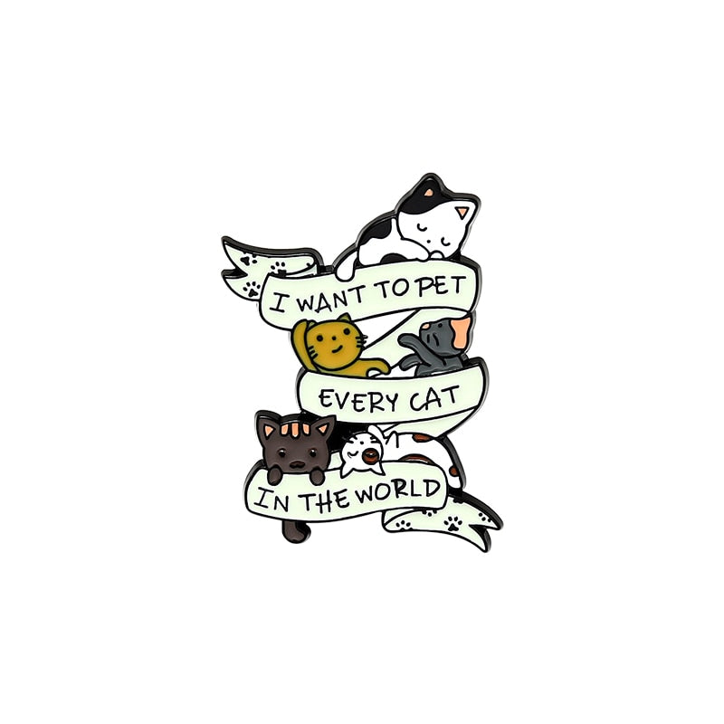 Better with Cats Enamel Pins