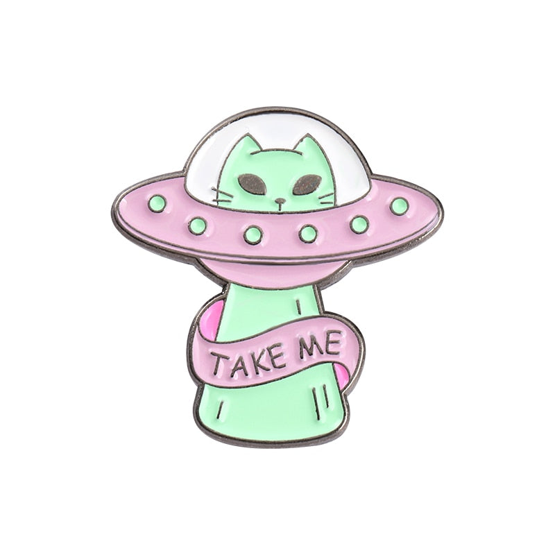 Give me Space Enamel Pins
