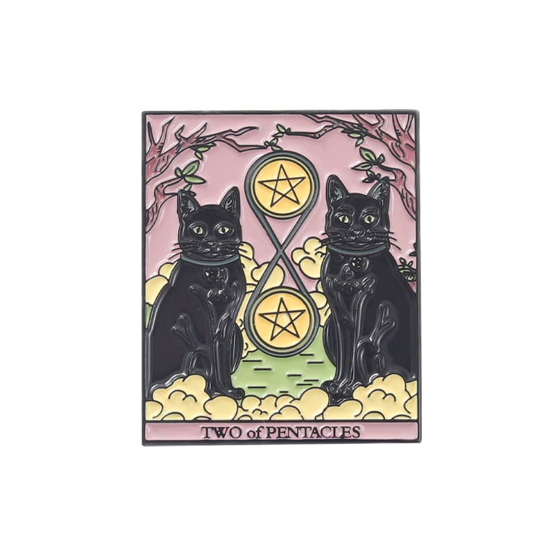 Tarot Cat Enamel Pins
