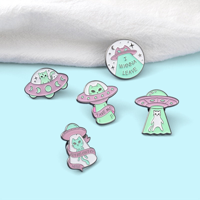 Give me Space Enamel Pins