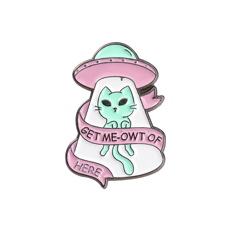 Give me Space Enamel Pins