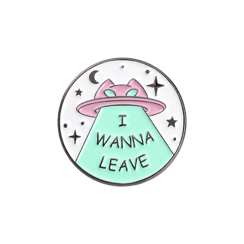 Give me Space Enamel Pins