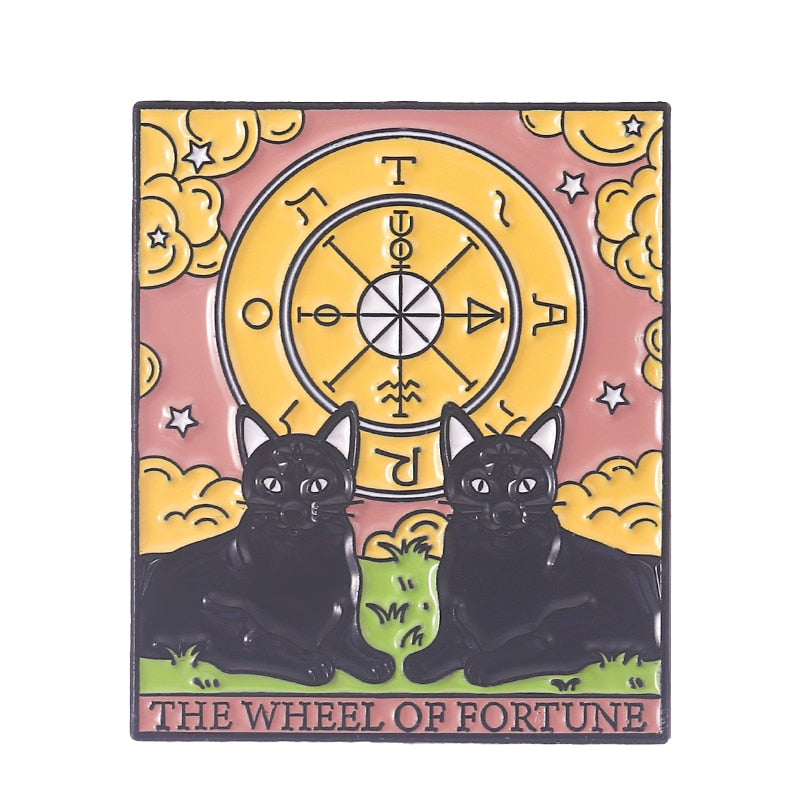 Tarot Cat Enamel Pins