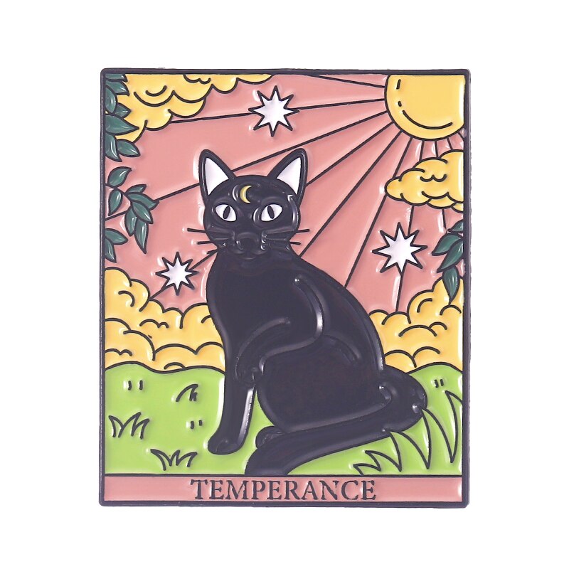 Tarot Cat Enamel Pins