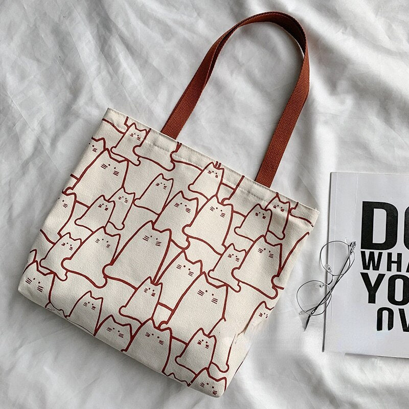 Canvas Shoulder Handbag