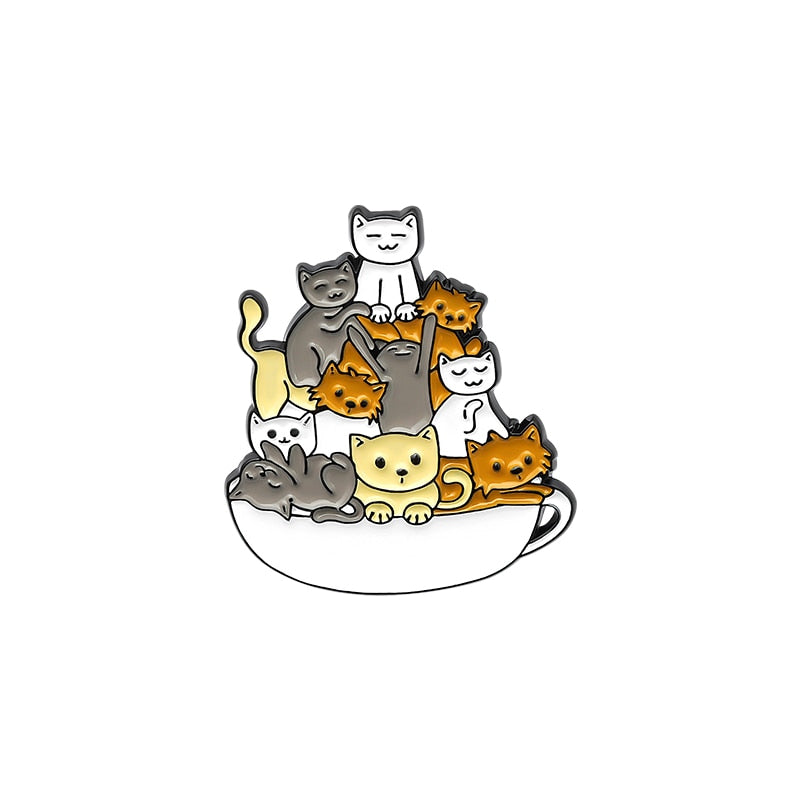 Better with Cats Enamel Pins