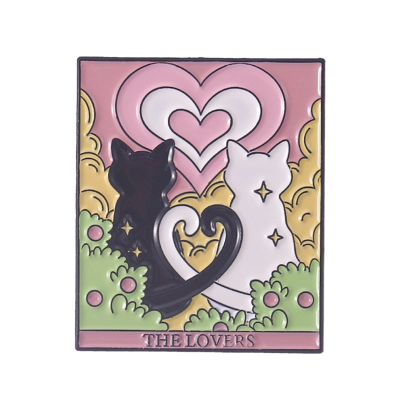 Tarot Cat Enamel Pins