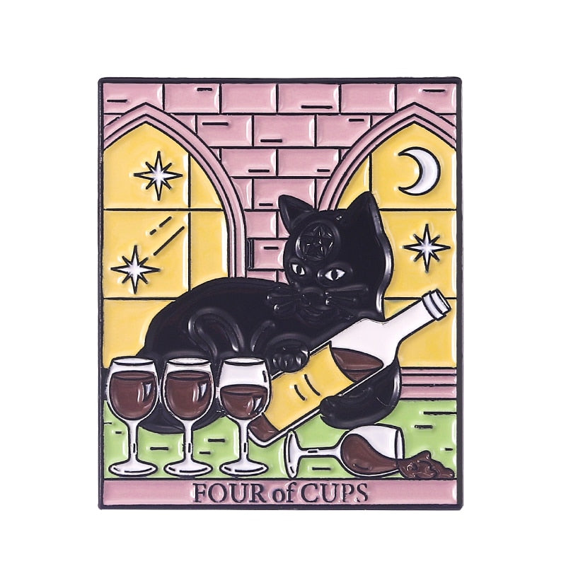 Tarot Cat Enamel Pins