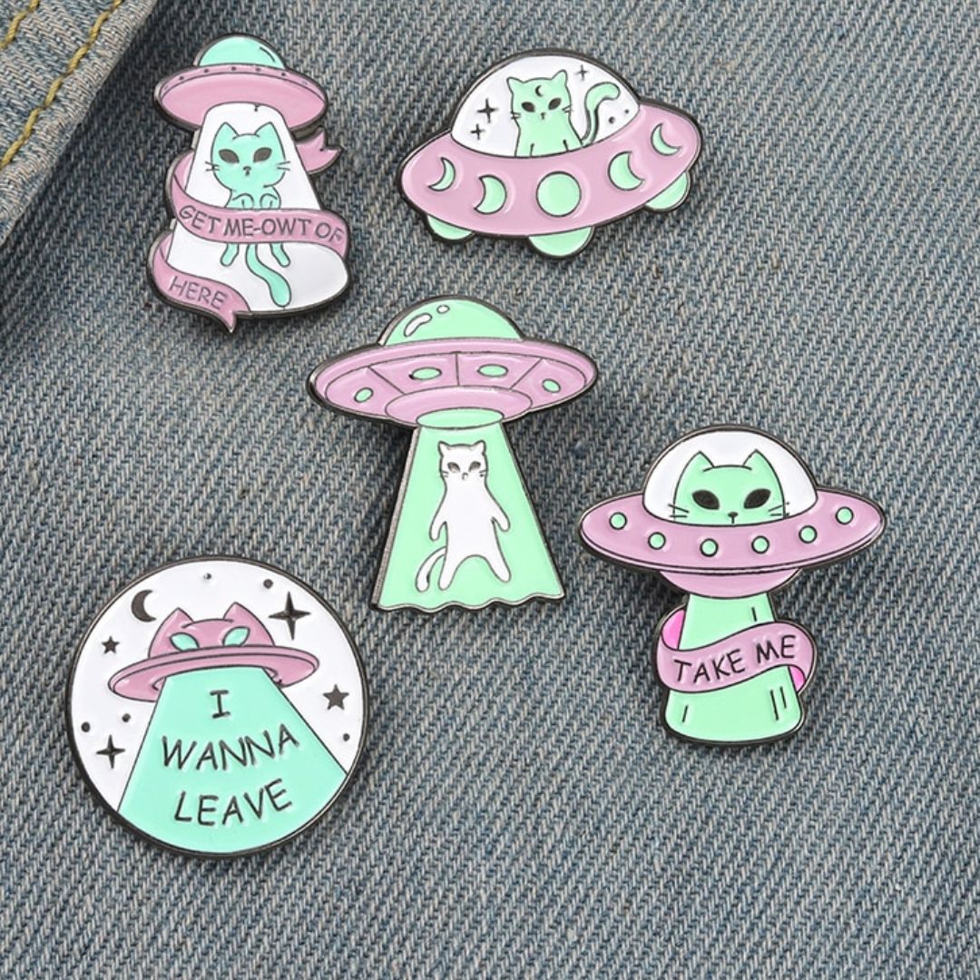 Give me Space Enamel Pins