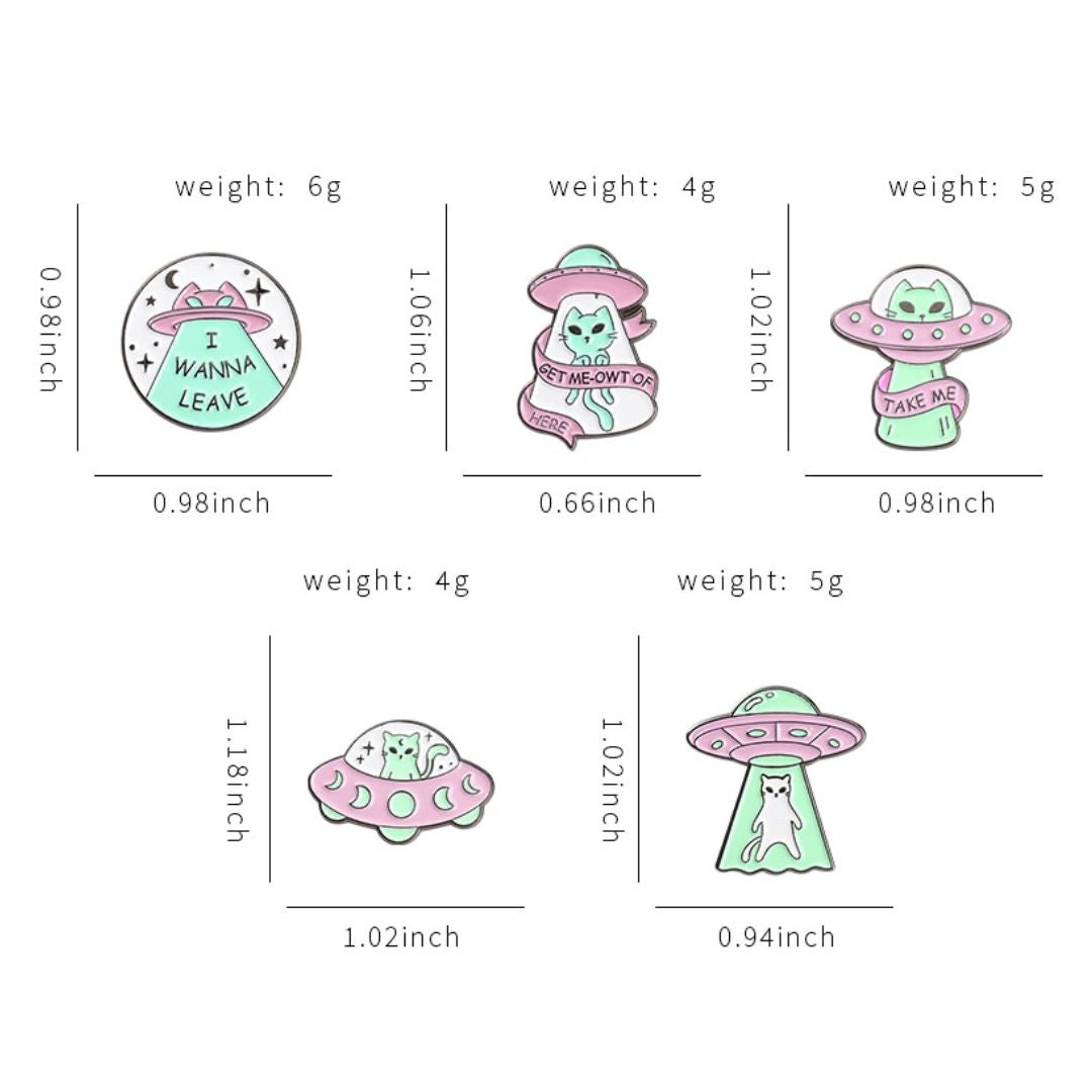 Give me Space Enamel Pins